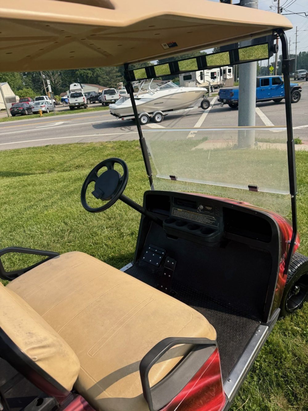 2008 Ezgo Ezgo TXT - Red and Black - Image 3