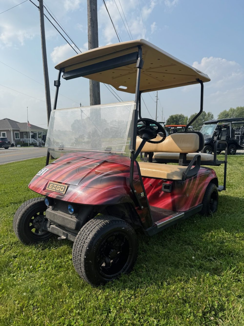 2008 Ezgo Ezgo TXT - Red and Black