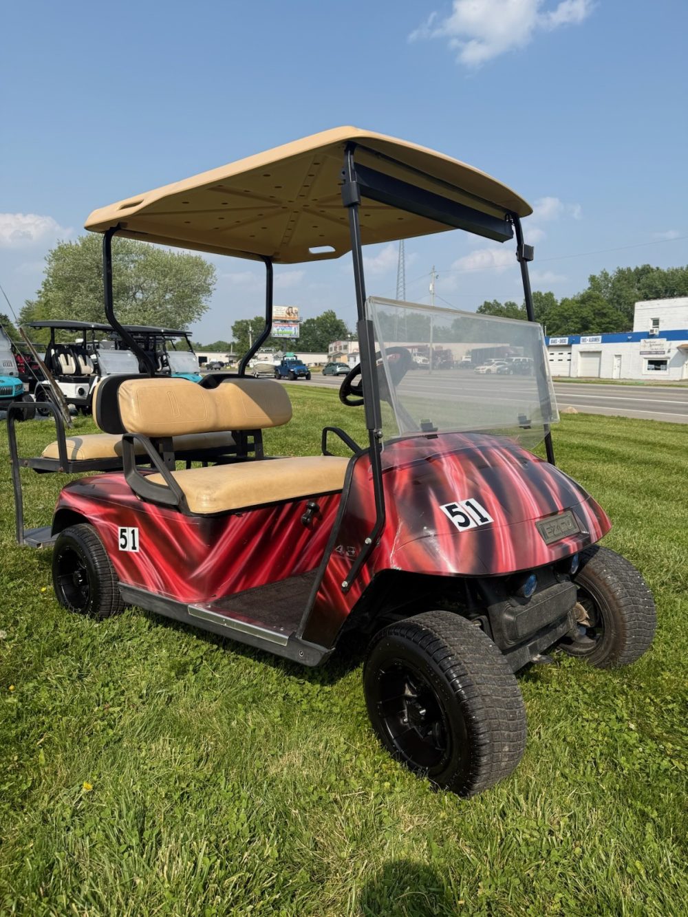 2008 Ezgo Ezgo TXT - Red and Black - Image 4