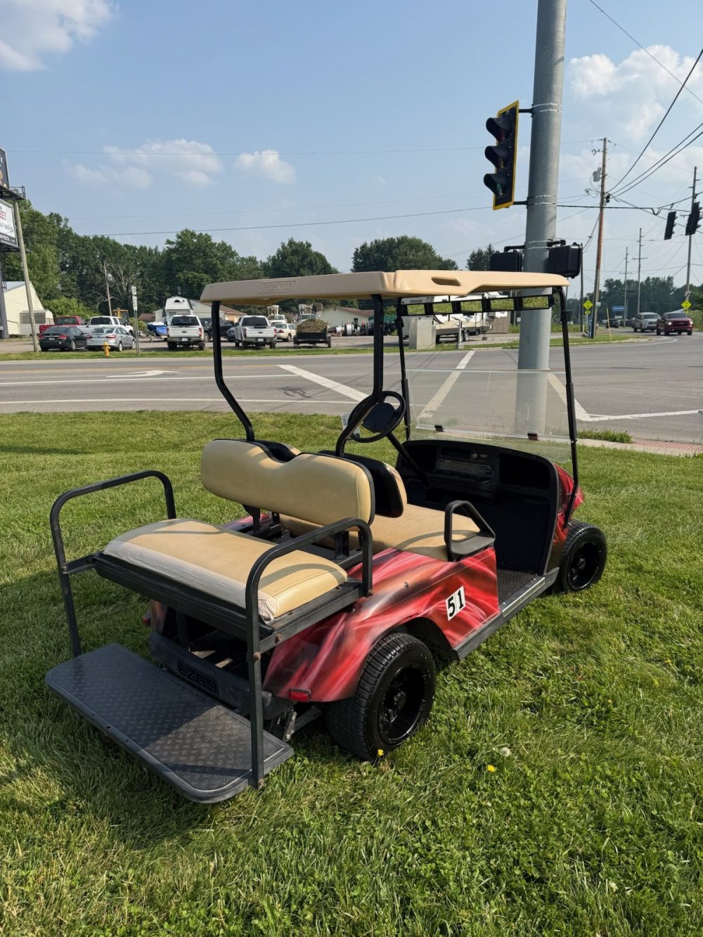 2008 Ezgo Ezgo TXT - Red and Black - Image 5