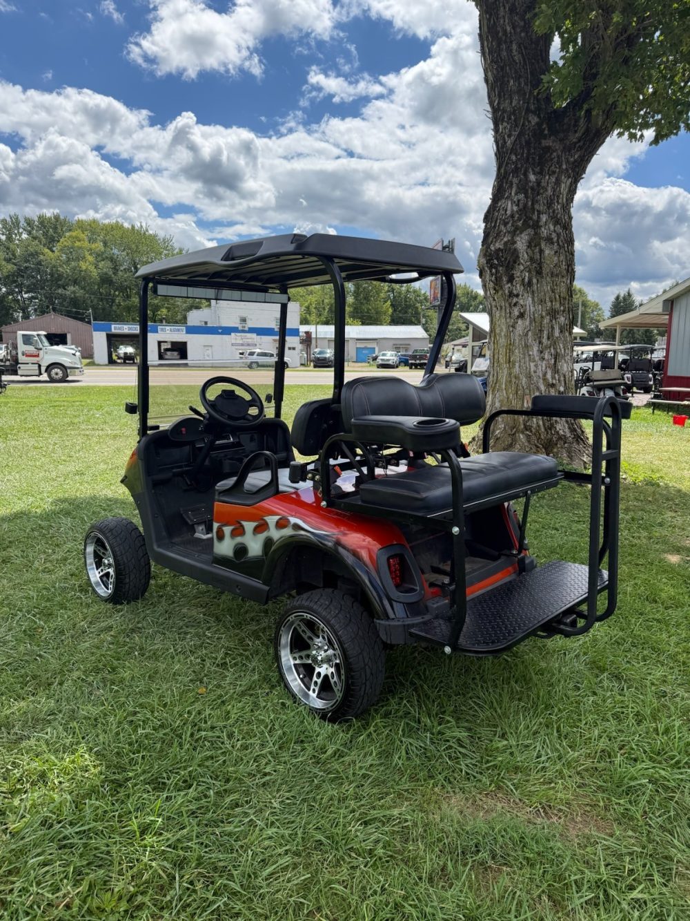 2009 EZGO EZGO Lifted - Orange/Silver - Image 2