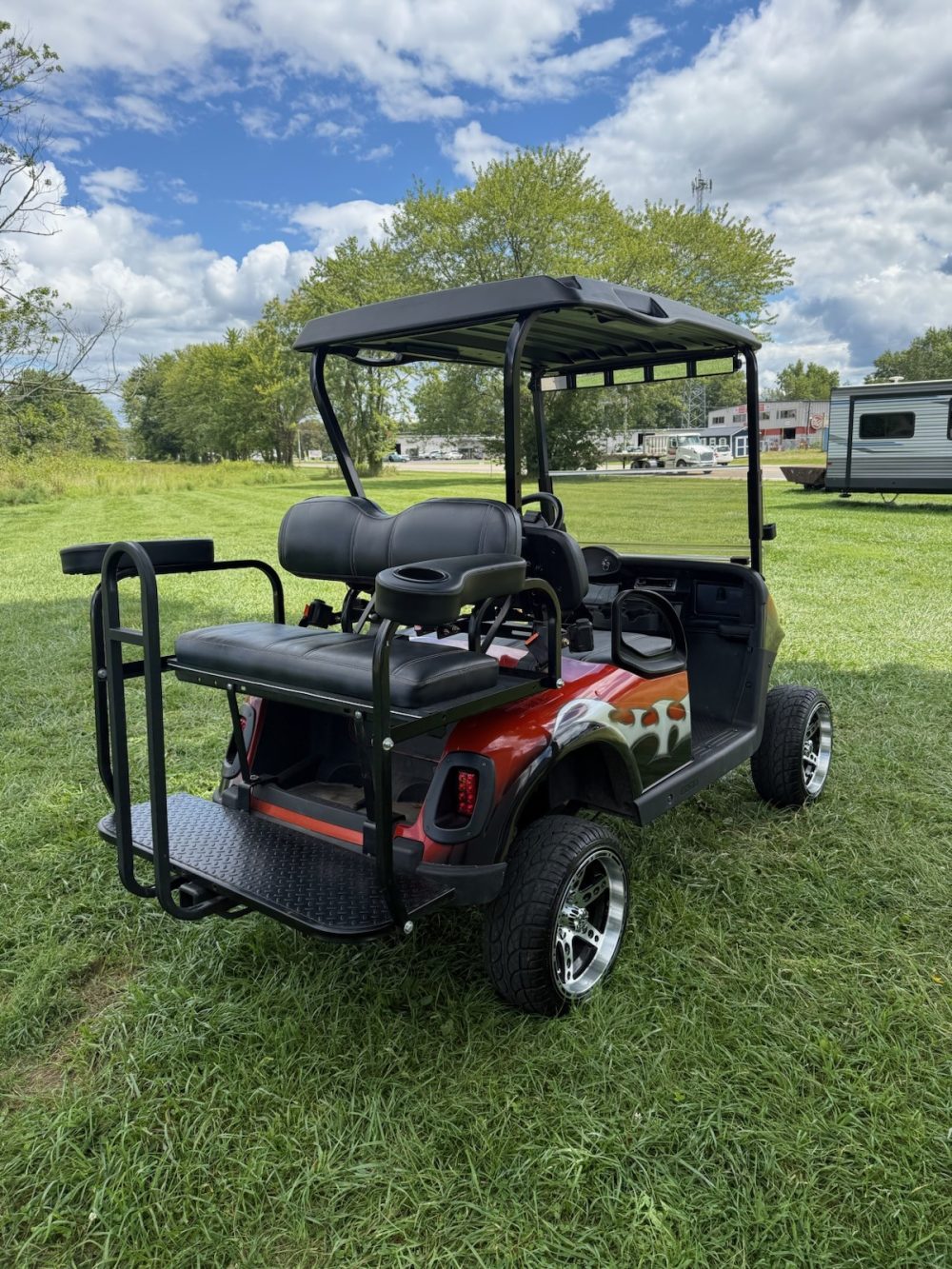 2009 EZGO EZGO Lifted - Orange/Silver - Image 3