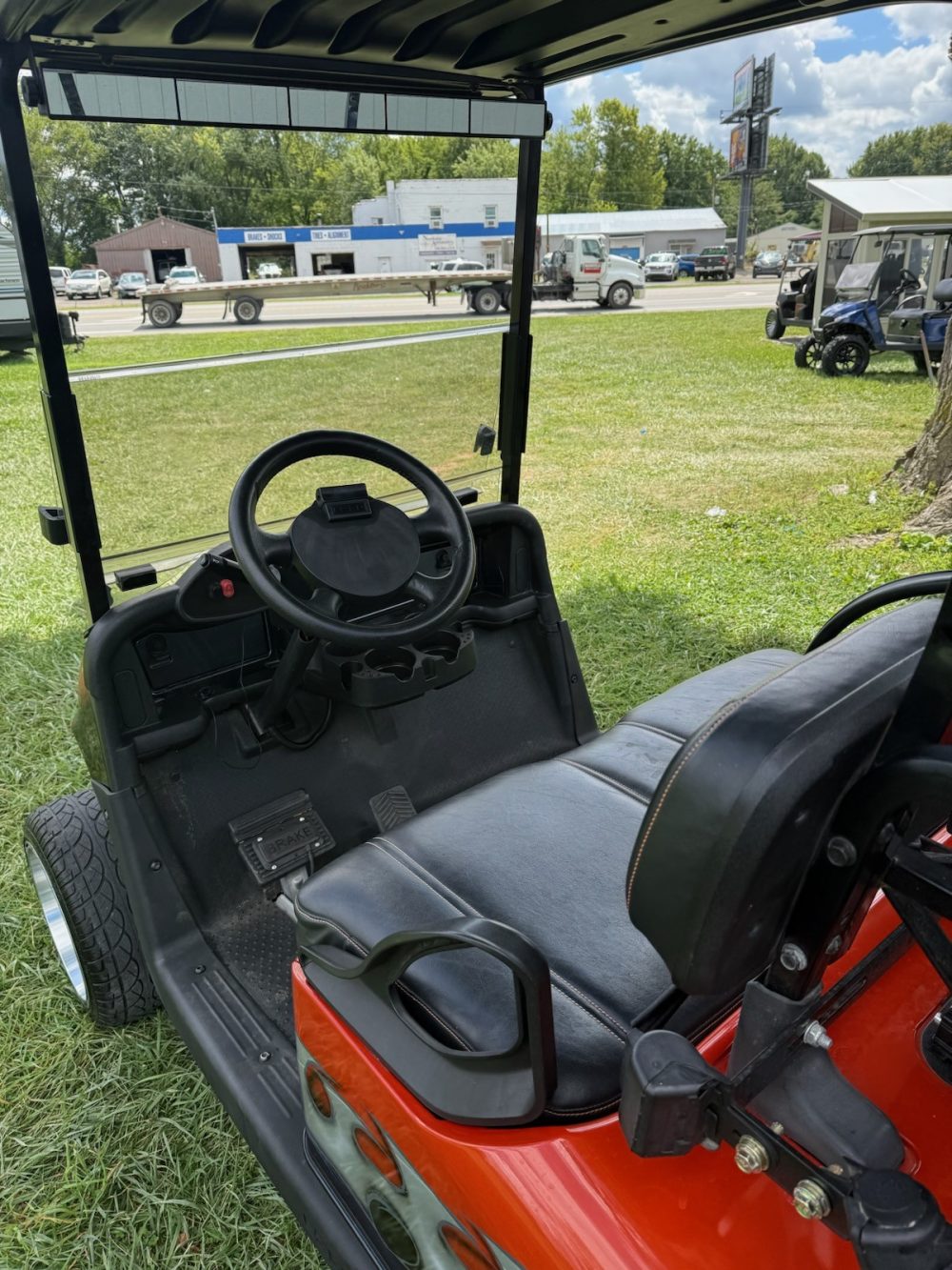 2009 EZGO EZGO Lifted - Orange/Silver - Image 4
